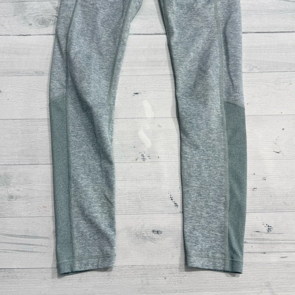 Athleta Girl Snowball SoftLuxe Leggings Heathered Green Athletic girls size 8/10